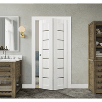 ALBA SNOW WHITE BI-FOLD BELLDINNI MODERN INTERIOR DOOR - 2