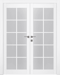 PALLADIO 10 LITE VETRO BIANCO NOBLE DOUBLE BELLDINNI MODERN INTERIOR DOOR - 1