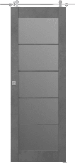 AVON 5 LITE VETRO DARK URBAN BARN BELLDINNI MODERN INTERIOR DOOR - 1