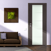 AVON 202 4H VETRO VERALINGA OAK SWING BELLDINNI MODERN INTERIOR DOOR - 4