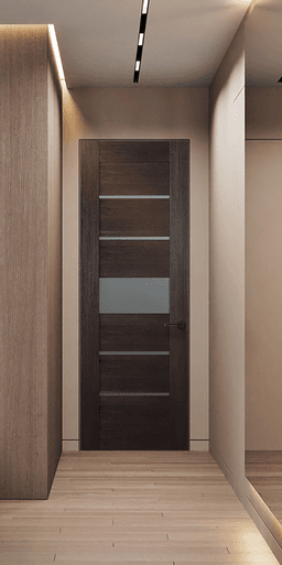 AVON 07-06 VETRO VERALINGA OAK DOUBLE INVISIBLE METAL FRAME BELLDINNI MODERN INTERIOR DOOR - 2