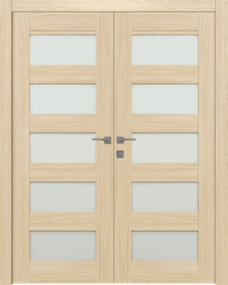 AVON 07-07 VETRO LOIRE ASH DOUBLE DOORS BELLDINNI MODERN INTERIOR DOOR - 1