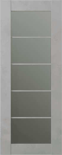 AVON 5 LITE VETRO LIGHT URBAN SLAB BELLDINNI MODERN INTERIOR DOOR - 1