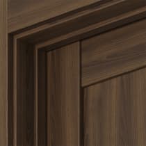 AVON 5 LITE VETRO PECAN NUTWOOD INVISIBLE METAL FRAME BELLDINNI MODERN INTERIOR DOOR - 5