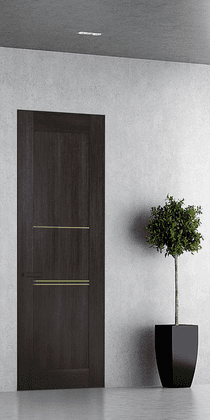 AVON 07 3H GOLD VERALINGA OAK INVISIBLE METAL FRAME BELLDINNI MODERN INTERIOR DOOR - 1