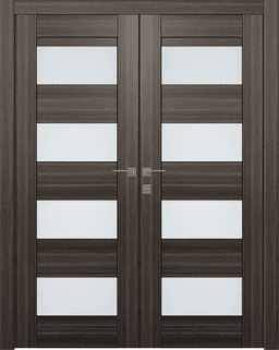 DELLA VETRO GRAY OAK CLOSET BELLDINNI MODERN INTERIOR DOOR - 1