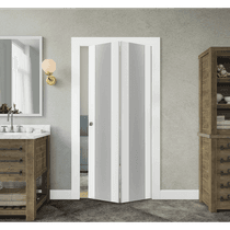 PALLADIO 202 VETRO BIANCO NOBLE BI-FOLD BELLDINNI MODERN INTERIOR DOOR - 2