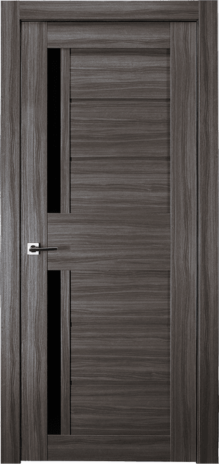 Esta Black Vetro Gray Oak Swing Belldinni Modern Interior Door