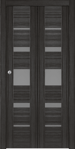 KINA VETRO GRAY OAK BI-FOLD DOORS BELLDINNI MODERN INTERIOR DOOR - 1