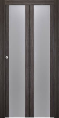 PALLADIO 202 VETRO GRAY OAK BI-FOLD BELLDINNI MODERN INTERIOR DOOR - 1