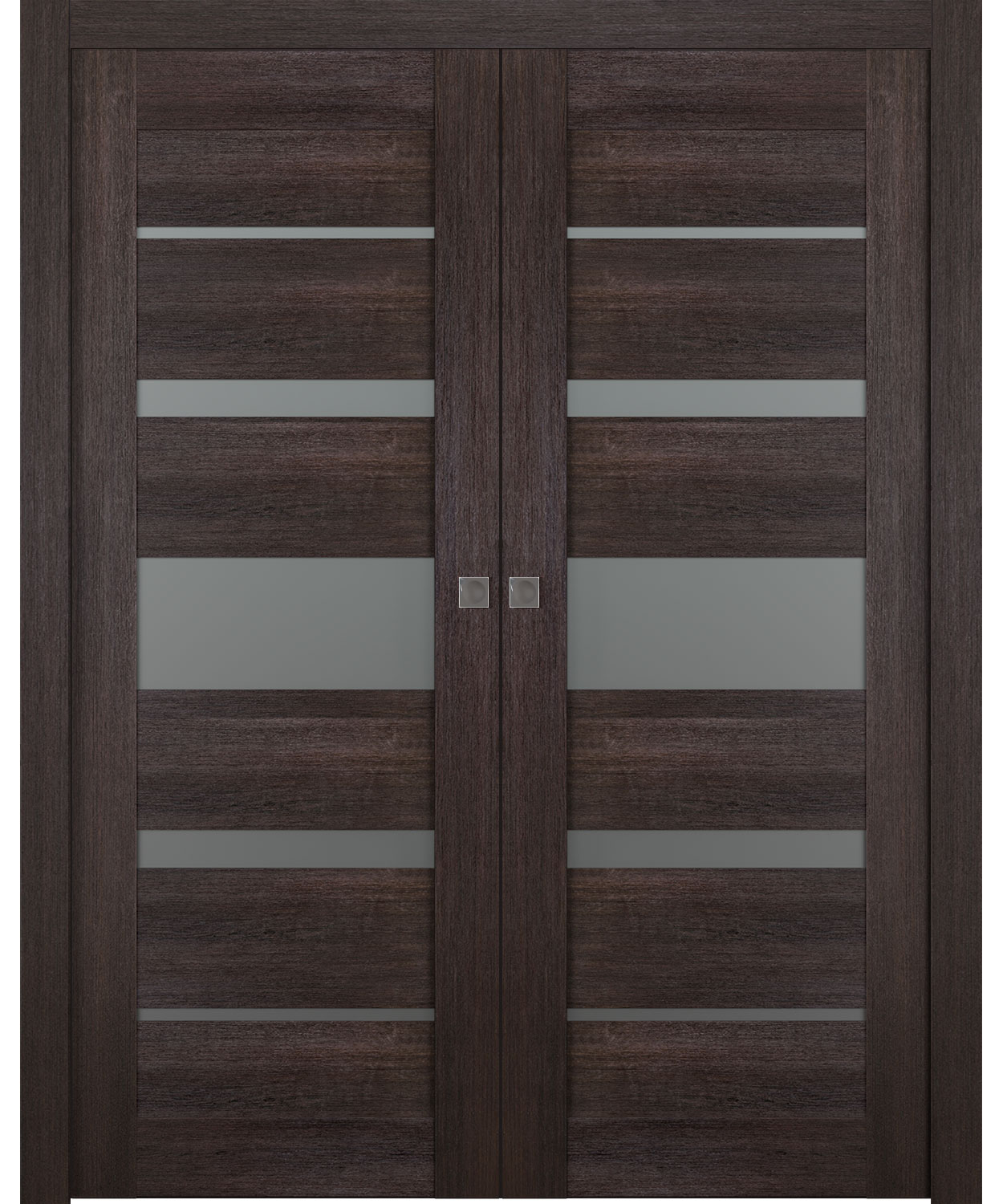 AVON 07-03 VETRO VERALINGA OAK DOUBLE POCKET BELLDINNI MODERN INTERIOR DOOR