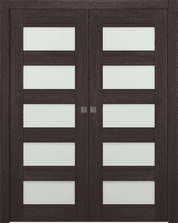 AVON 07-07 VETRO VERALINGA OAK DOUBLE POCKET DOORS BELLDINNI MODERN INTERIOR DOOR - 1