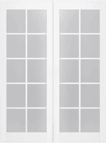 PALLADIO 10 LITE VETRO BIANCO NOBLE DOUBLE BELLDINNI MODERN INTERIOR DOOR - 2