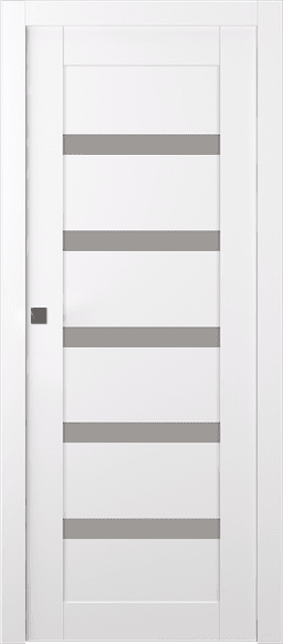 LEORA VETRO SNOW WHITE POCKET BELLDINNI MODERN INTERIOR DOOR - 1