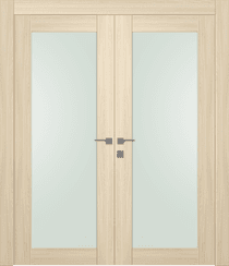 AVON 207 VETRO LOIRE ASH DOUBLE DOORS BELLDINNI MODERN INTERIOR DOOR - 1