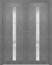 AVON 101 VETRO DARK URBAN DOUBLE DOORS BELLDINNI MODERN INTERIOR DOOR - 1