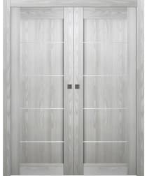 AVON 07 4H RIBEIRA ASH DOUBLE POCKET BELLDINNI MODERN INTERIOR DOOR - 1
