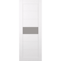 EDNA VETRO SNOW WHITE BARN BELLDINNI MODERN INTERIOR DOOR - 2