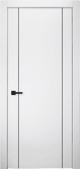 SMART PRO 2U BLACK POLAR WHITE SWING DOORS BELLDINNI MODERN INTERIOR DOOR - 1