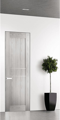 AVON 07 2HN RIBEIRA ASH DOUBLE INVISIBLE METAL FRAME BELLDINNI MODERN INTERIOR DOOR - 1