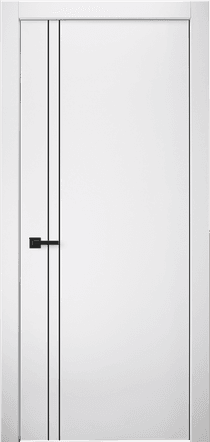 PALLADIO 2V BLACK BIANCO NOBLE SWING DOORS BELLDINNI MODERN INTERIOR DOOR - 1