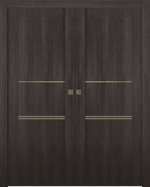 AVON 01 3H GOLD VERALINGA OAK DOUBLE POCKET DOORS BELLDINNI MODERN INTERIOR DOOR - 1