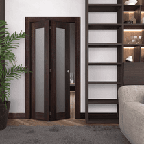AVON 207 VETRO VERALINGA OAK BI-FOLD BELLDINNI MODERN INTERIOR DOOR - 2