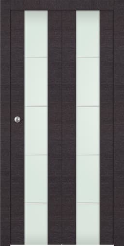 AVANTI 202 4H VETRO BLACK APRICOT BI-FOLD BELLDINNI MODERN INTERIOR DOOR - 1