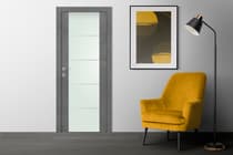 AVON 202 4H VETRO DARK URBAN DOUBLE BELLDINNI MODERN INTERIOR DOOR - 3