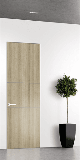OPTIMA 2H SHAMBOR DOUBLE INVISIBLE METAL FRAME BELLDINNI MODERN INTERIOR DOOR - 1