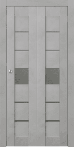 AVON 07-06 VETRO LIGHT URBAN DOUBLE BI-FOLD BELLDINNI MODERN INTERIOR DOOR - 1