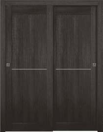 AVON 07 1H GOLD VERALINGA OAK BYPASS BELLDINNI MODERN INTERIOR DOOR - 1