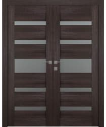 AVON 07-05 VETRO VERALINGA OAK DOUBLE BELLDINNI MODERN INTERIOR DOOR - 1