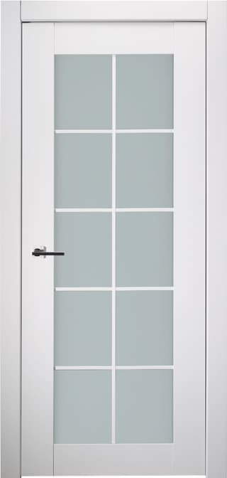 SMART PRO 10 LITE VETRO POLAR WHITE SWING BELLDINNI MODERN INTERIOR DOOR