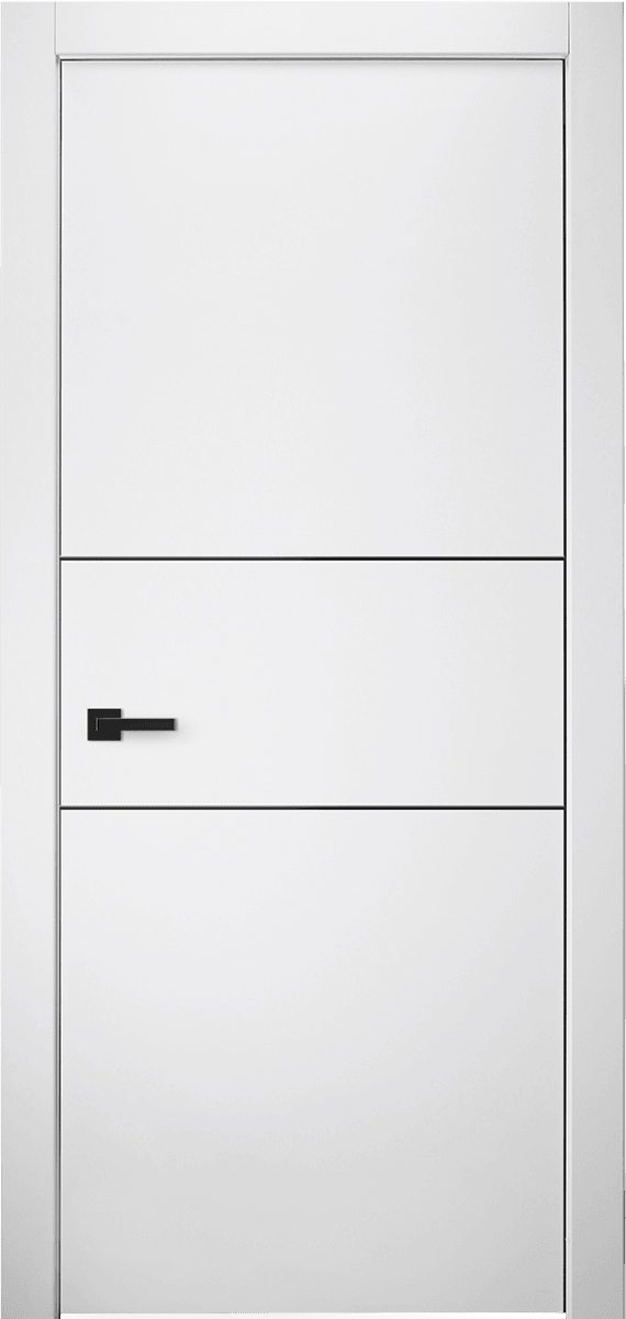 SMART PRO 2H BLACK POLAR WHITE SWING DOORS BELLDINNI MODERN INTERIOR DOOR
