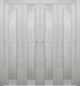 AVON 07 1H RIBEIRA ASH DOUBLE BI-FOLD BELLDINNI MODERN INTERIOR DOOR - 1