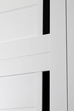 ESTA BLACK VETRO BIANCO NOBLE DOUBLE BARN BELLDINNI MODERN INTERIOR DOOR - 3
