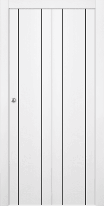 OPTIMA 2U BLACK SNOW WHITE BI-FOLD DOORS BELLDINNI MODERN INTERIOR DOOR - 1