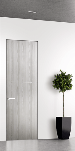 AVON 01 2H RIBEIRA ASH INVISIBLE METAL FRAME BELLDINNI MODERN INTERIOR DOOR - 1