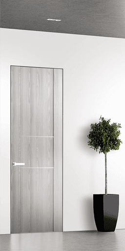 AVON 01 2H RIBEIRA ASH INVISIBLE METAL FRAME BELLDINNI MODERN INTERIOR DOOR - 1