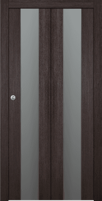 AVON 202 VETRO VERALINGA OAK BI-FOLD BELLDINNI MODERN INTERIOR DOOR - 1