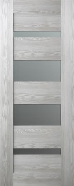 AVON 07-01 VETRO RIBEIRA ASH SLAB BELLDINNI MODERN INTERIOR DOOR - 1