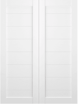 ERMI BIANCO NOBLE DOUBLE BARN BELLDINNI MODERN INTERIOR DOOR - 2