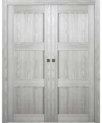 AVON 07 2RN RIBEIRA ASH DOUBLE POCKET BELLDINNI MODERN INTERIOR DOOR - 1