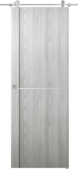 AVON 01 1H RIBEIRA ASH DOUBLE BARN BELLDINNI MODERN INTERIOR DOOR - 1