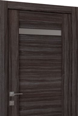 PERLA VETRO GRAY OAK DOUBLE POCKET BELLDINNI MODERN INTERIOR DOOR - 2