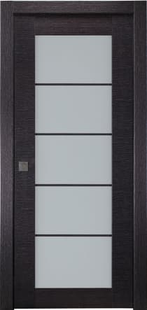 AVANTI 5 LITE VETRO BLACK APRICOT POCKET BELLDINNI MODERN INTERIOR DOOR - 1