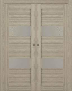 VITA VETRO SHAMBOR DOUBLE POCKET BELLDINNI MODERN INTERIOR DOOR - 1