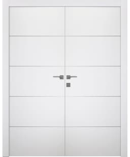 PALLADIO 4H BIANCO NOBLE DOUBLE BELLDINNI MODERN INTERIOR DOOR - 1