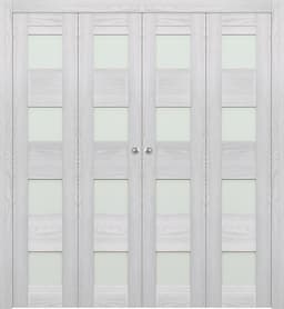 AVON 07-08 VETRO RIBEIRA ASH DOUBLE BI-FOLD DOORS BELLDINNI MODERN INTERIOR DOOR - 1